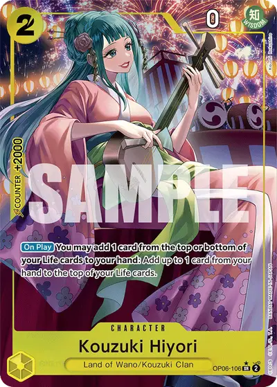 Kouzuki Hiyori OP06-106 Alternate Art OP06 Wings of the Captain