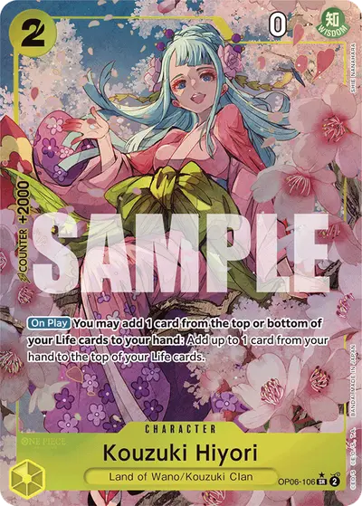 Kouzuki Hiyori OP06-106 Alternate Art PRB01 One Piece Card The Best
