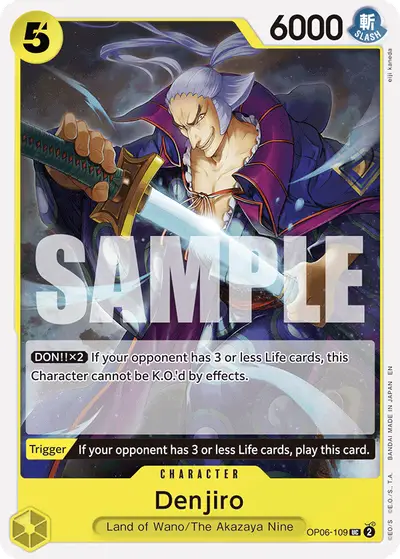 Denjiro OP06-109 Reprint ST28 Green/Yellow Yamato