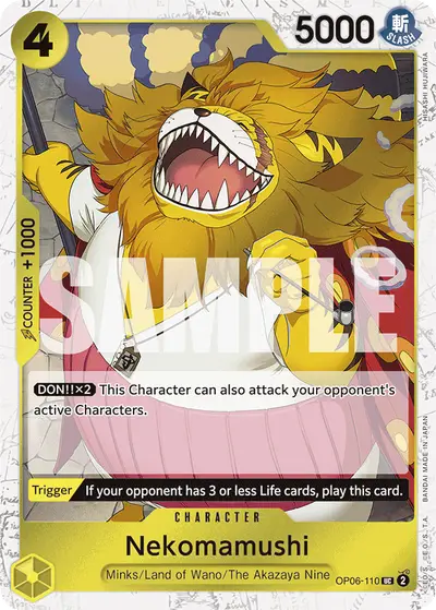 Nekomamushi OP06-110 Jolly Roger Foil PRB01 One Piece Card The Best