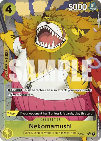 Nekomamushi OP06-110 Full Art PRB01 One Piece Card The Best