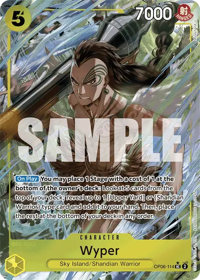 Wyper OP06-114 Full Art PRB01 One Piece Card The Best