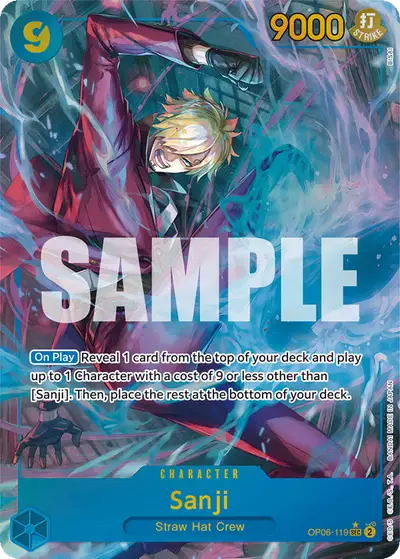 Sanji OP06-119 Alternate Art OP06 Wings of the Captain