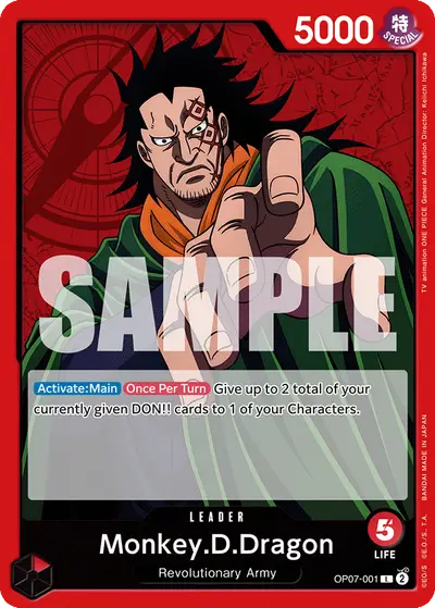 Monkey D. Dragon OP07-001 OP07 500 Years in the Future