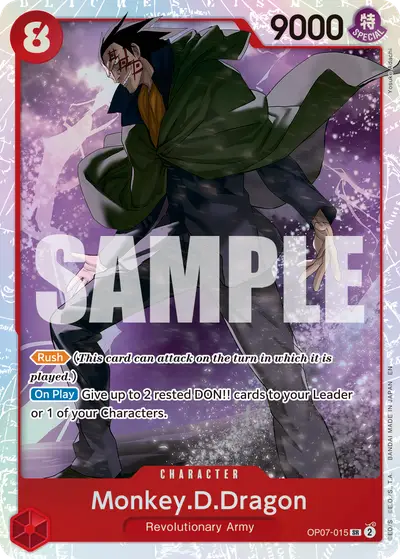 Monkey D. Dragon OP07-015 Reprint PRB02 One Piece Card The Best Vol. 2