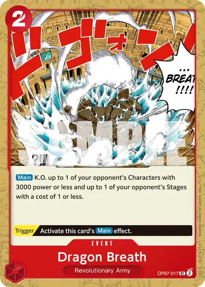 Dragon Breath OP07-017 Reprint PRB02 One Piece Card The Best Vol. 2