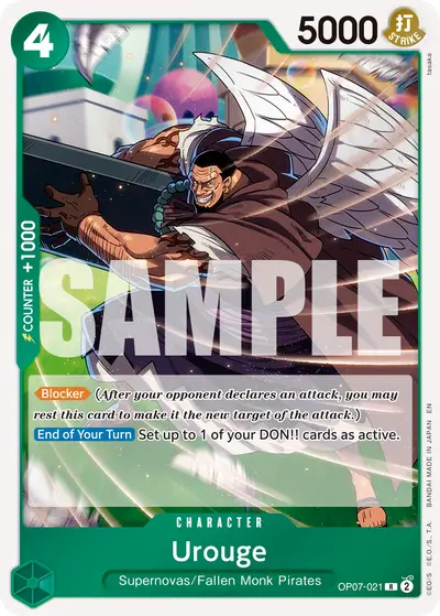 Urouge OP07-021 Reprint PRB02 One Piece Card The Best Vol. 2