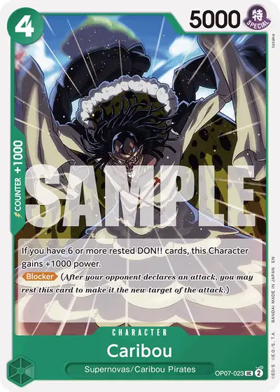 Caribou OP07-023 Reprint ST24 Green Jewelry Bonney