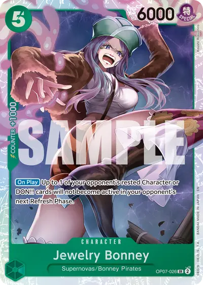 Jewelry Bonney OP07-026 Reprint PRB02 One Piece Card The Best Vol. 2