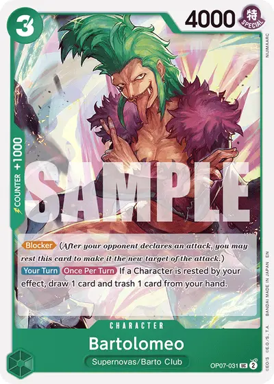 Bartolomeo OP07-031 Reprint ST24 Green Jewelry Bonney