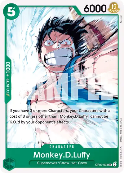 Monkey D. Luffy OP07-033 OP07 500 Years in the Future