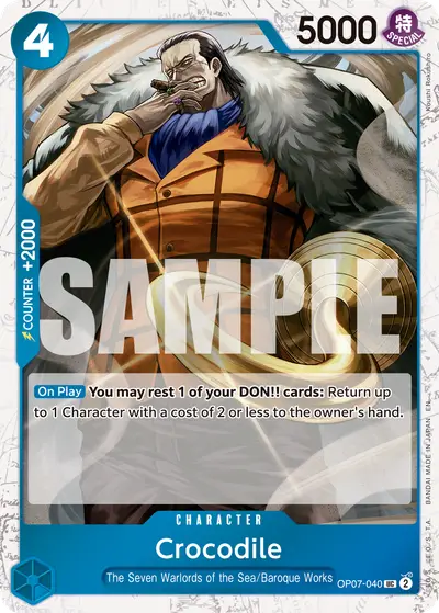 Crocodile OP07-040 Pirate Foil PRB02 One Piece Card The Best Vol. 2
