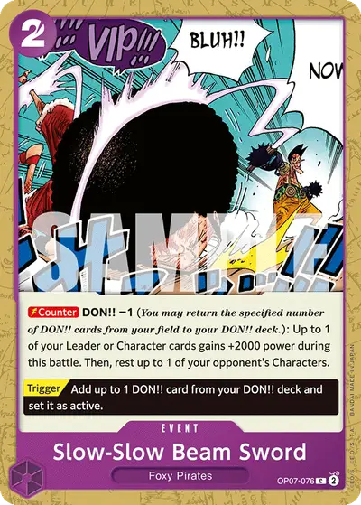 Slow-Slow Beam Sword OP07-076 OP07 500 Years in the Future