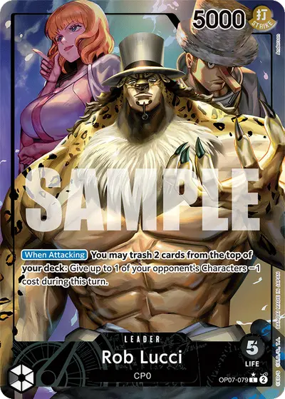 Rob Lucci OP07-079 Parallel OP07 500 Years in the Future