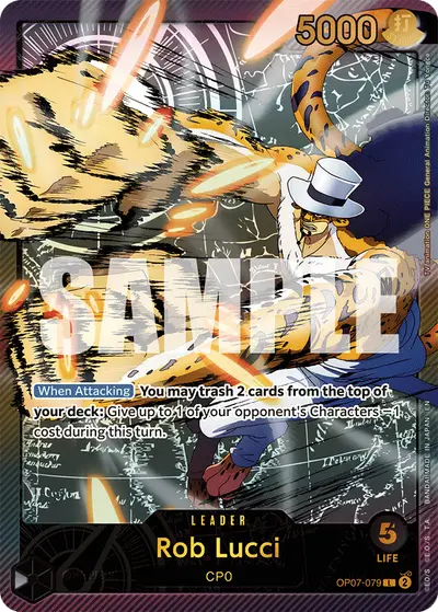Rob Lucci OP07-079 SPR EB02 Anime 25th Collection