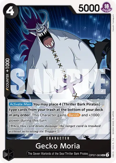 Gecko Moria OP07-083 OP07 500 Years in the Future