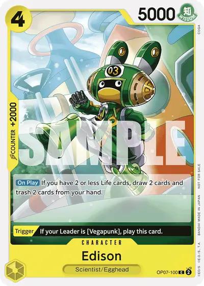 Edison OP07-100 Parallel 1 Promotion Cards