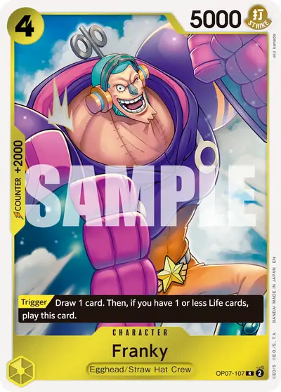Franky OP07-107 Reprint PRB02 One Piece Card The Best Vol. 2