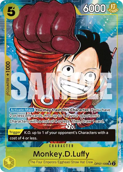 Monkey D. Luffy OP07-109 Parallel OP07 500 Years in the Future