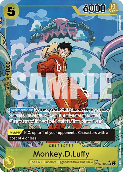 Monkey D. Luffy OP07-109 SP OP08 Two Legends
