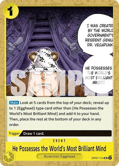 He Possesses the World's Most Brilliant Mind OP07-114 OP07 500 Years in the Future