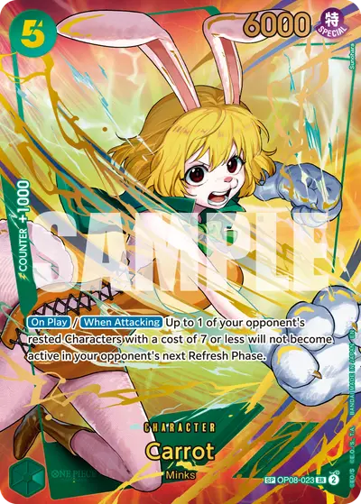 Carrot OP08-023 Parallel 2 PRB02 One Piece Card The Best Vol. 2