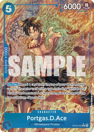 Portgas D. Ace OP08-052 Parallel OP08 Two Legends