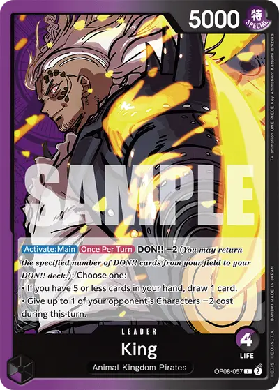 King OP08-057 OP08 Two Legends