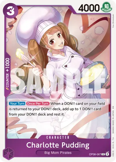 Charlotte Pudding OP08-067 Reprint PRB02 One Piece Card The Best Vol. 2