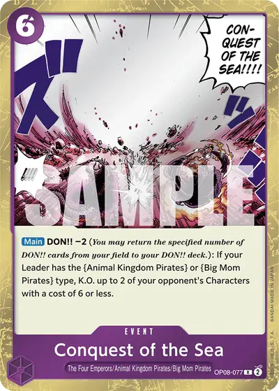 Conquest of the Sea OP08-077 OP08 Two Legends