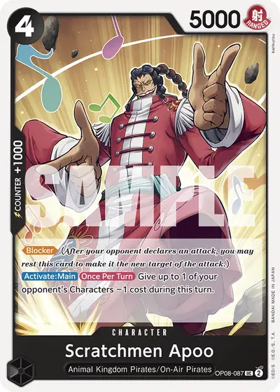 Scratchmen Apoo OP08-087 OP08 Two Legends