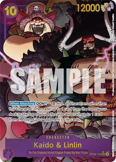 Kaido & Linlin OP08-119 Parallel OP08 Two Legends