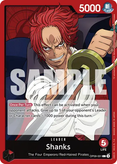 Shanks OP09-001 OP09 Emperors in the New World