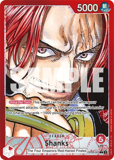 Shanks OP09-001 Parallel OP09 Emperors in the New World