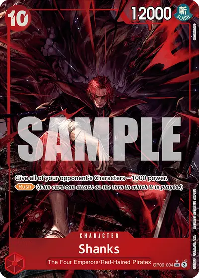 Shanks OP09-004 Alternate Art OP09 Emperors in the New World