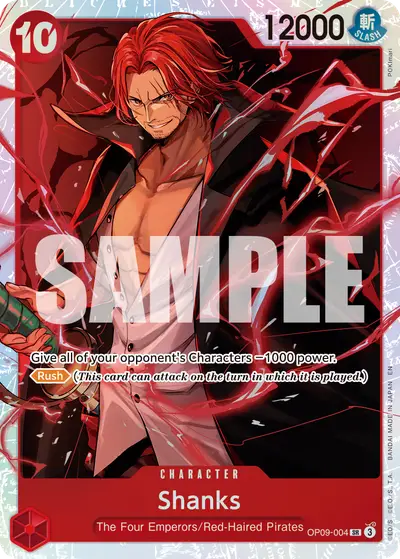 Shanks OP09-004 Reprint PRB02 One Piece Card The Best Vol. 2