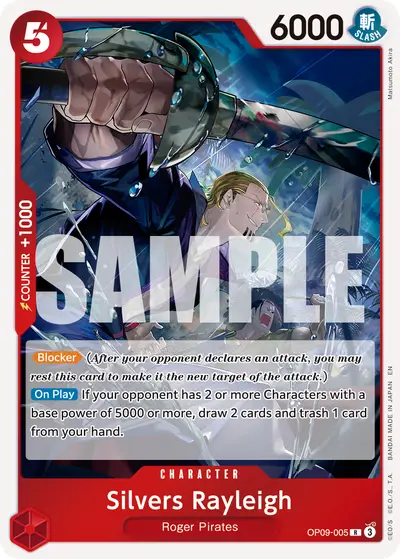 Silvers Rayleigh OP09-005 Reprint PRB02 One Piece Card The Best Vol. 2
