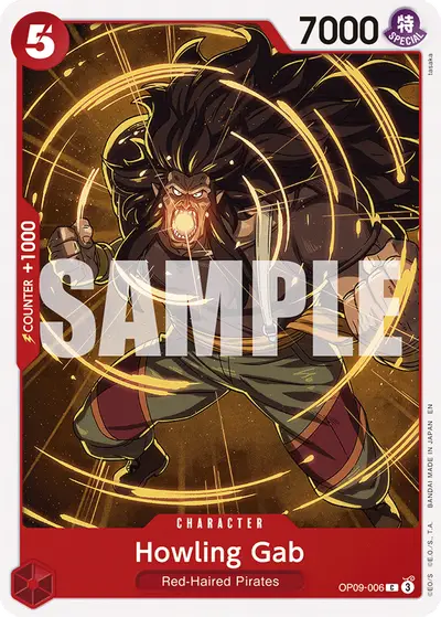 Howling Gab OP09-006 Reprint ST23 Red Shanks