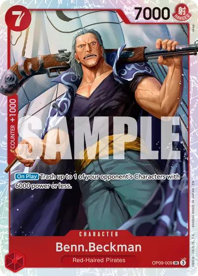 Benn Beckman OP09-009 Reprint PRB02 One Piece Card The Best Vol. 2