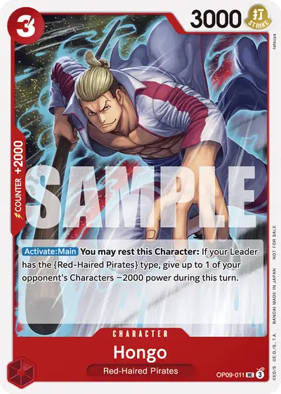 Hongo OP09-011 Parallel 1 Promotion Cards