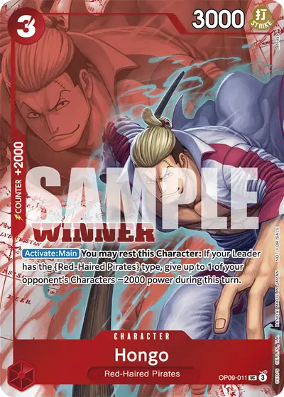 Hongo OP09-011 Parallel 2 Promotion Cards
