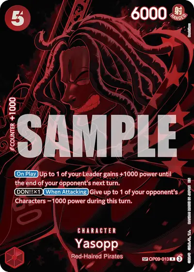 Yasopp OP09-013 SP OP12 Legacy of the Master