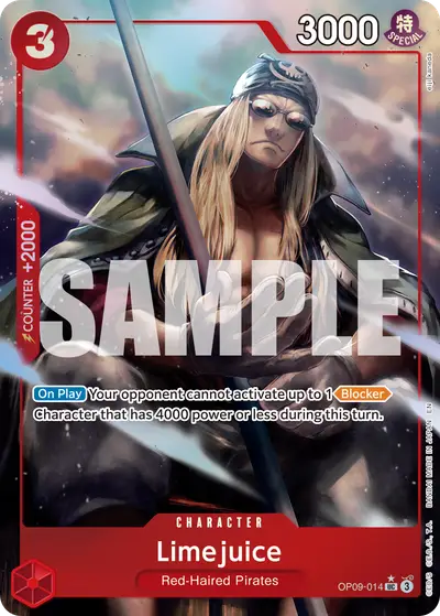 Limejuice OP09-014 Alternate Art PRB02 One Piece Card The Best Vol. 2