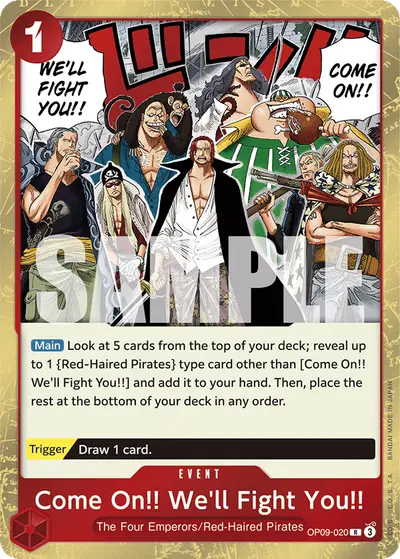 Come On!! We'll Fight You!! OP09-020 OP09 Emperors in the New World