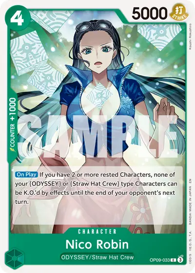 Nico Robin OP09-033 Reprint 1 PRB02 One Piece Card The Best Vol. 2