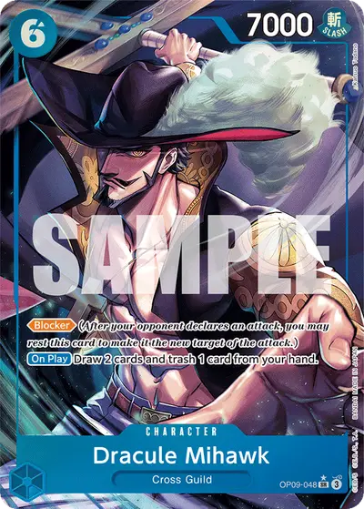Dracule Mihawk OP09-048 Parallel OP09 Emperors in the New World