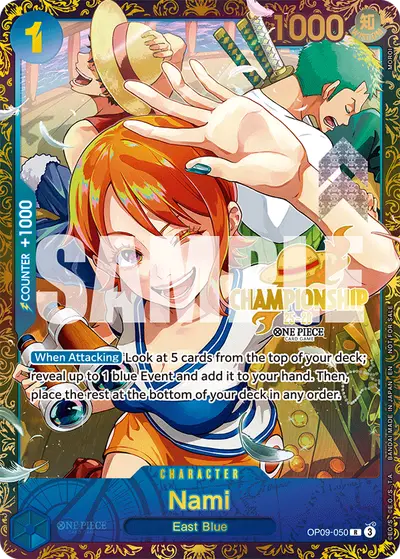 Nami OP09-050 Parallel 2 Promotion Cards