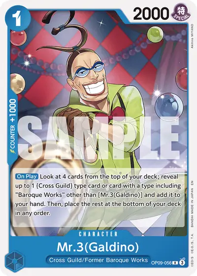 Mr. 3 (Galdino) OP09-056 Reprint ST25 Blue Buggy
