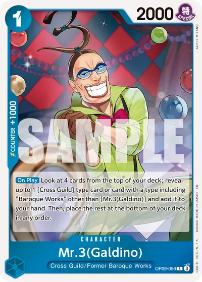 Mr. 3 (Galdino) OP09-056 Reprint PRB02 One Piece Card The Best Vol. 2
