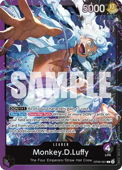 Monkey D. Luffy OP09-061 Parallel 2 ST26 Purple/Black Monkey D. Luffy
